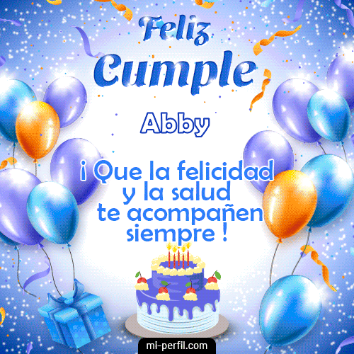 Gif de cumpleaños Abby