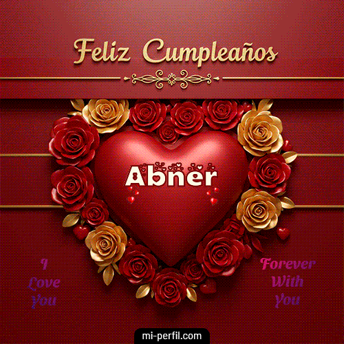 Feliz Aniversario Mi Amor 2 Abner