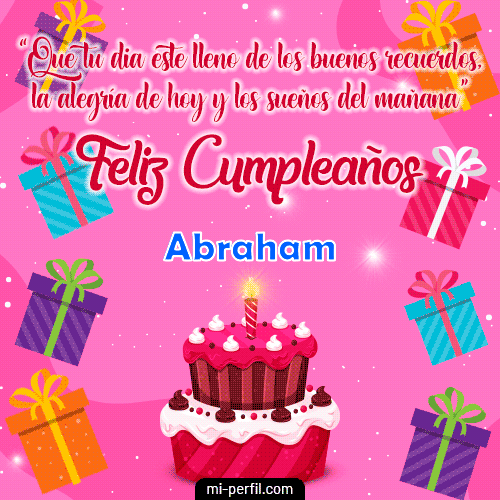 Feliz Cumpleaños 7 Abraham
