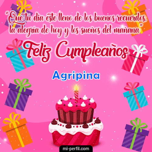 Gif de cumpleaños Agripina