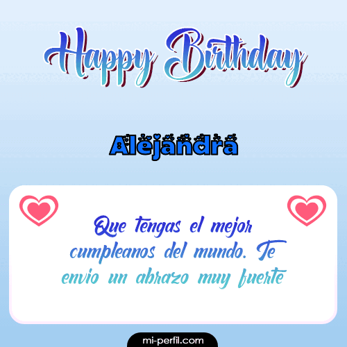 Happy Birthday II Alejandra
