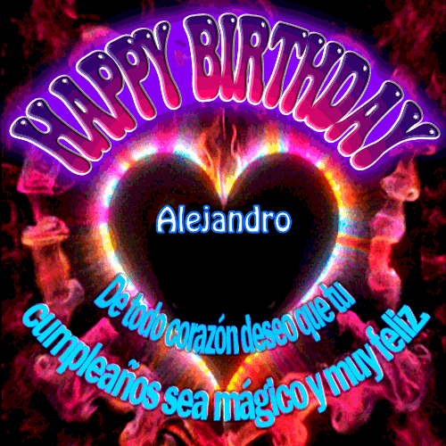 Happy BirthDay Circular Alejandro