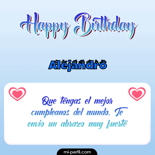 Happy Birthday II Alejandro
