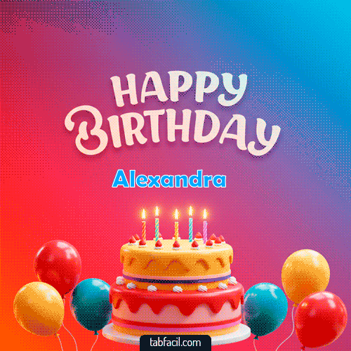 Happy Birthday de Colores Alexandra