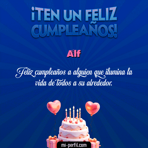 Te un Feliz Cumpleaños Alf