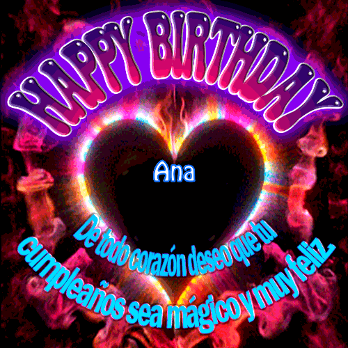 Happy BirthDay Circular Ana