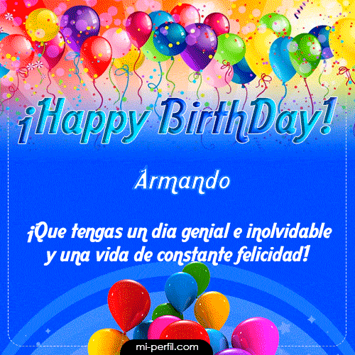 Happy BirthDay Armando