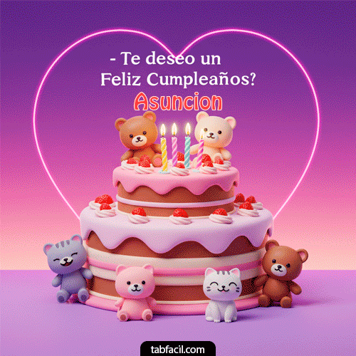 Deseo un feliz cumpleaños Asuncion