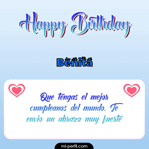 Happy Birthday II Benita