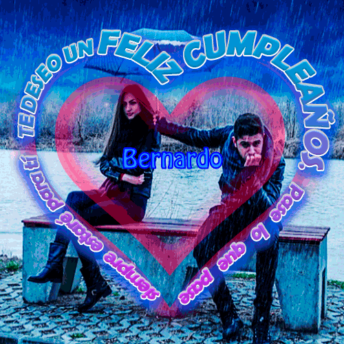 Deseo un feliz cumpleaños Bernardo