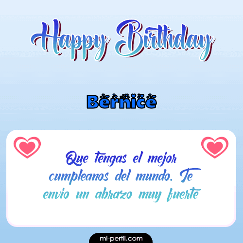 Happy Birthday II Bernice