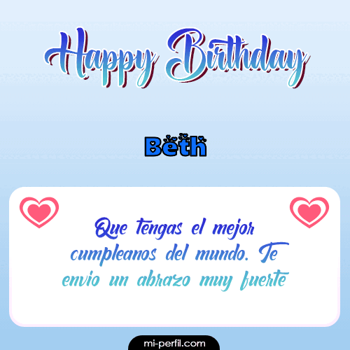 Happy Birthday II Beth