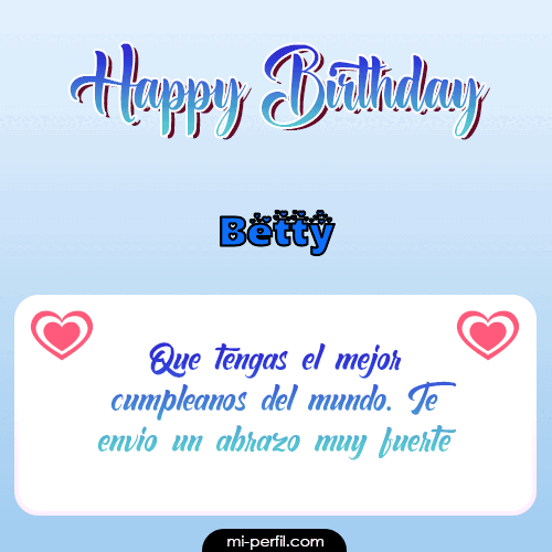 Happy Birthday II Betty