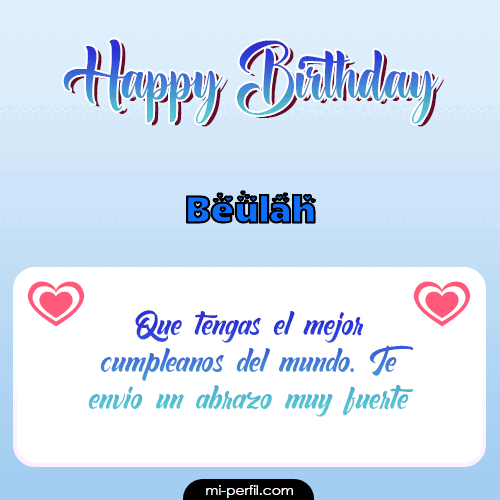 Happy Birthday II Beulah