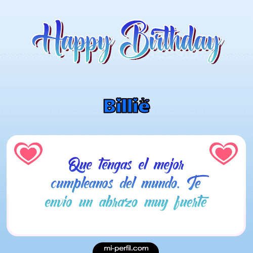 Happy Birthday II Billie