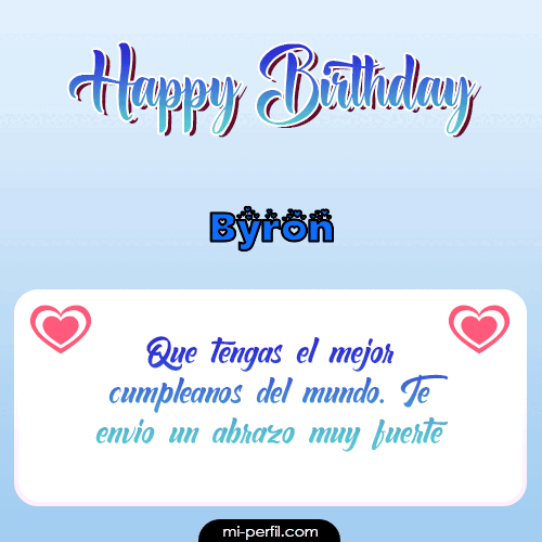Happy Birthday II Byron