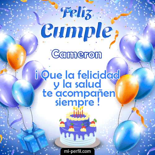Feliz Cumple 3 Cameron