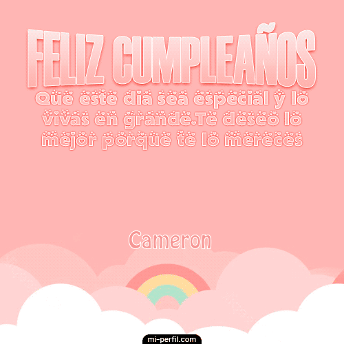 Feliz Cumpleaños Rosa Cameron