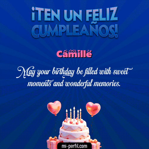 GIF Feliz Cumpleaños Te un Feliz Cumpleaños personalizado con su nombre