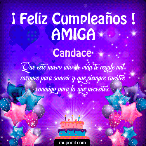 Feliz Cumpleaños Amiga 2 Candace