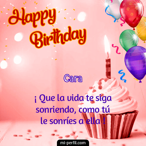 Feliz Cumpleaños Hermana I Cara