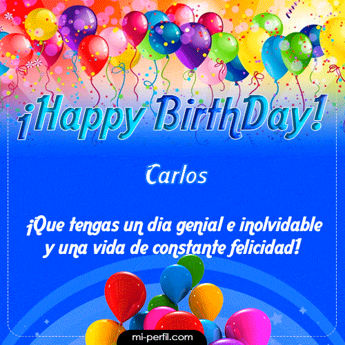 Happy BirthDay Carlos