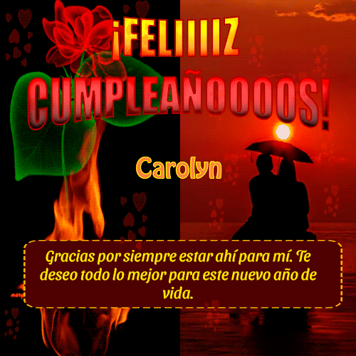 Feliiiiz Cumpleañooooos Carolyn