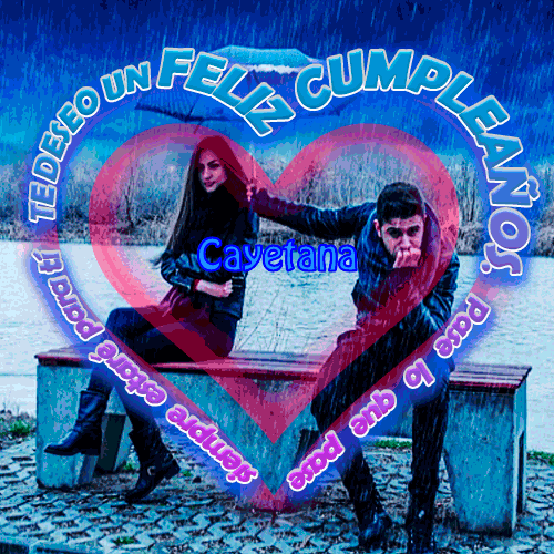 Deseo un feliz cumpleaños Cayetana