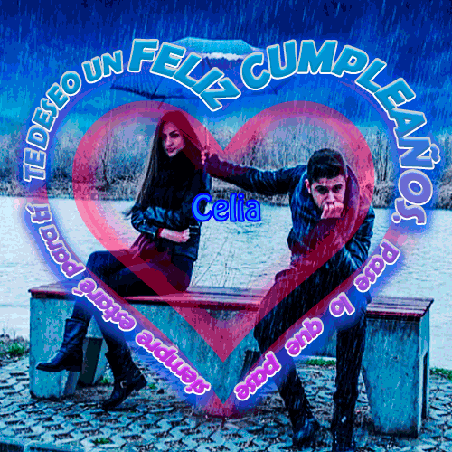 Deseo un feliz cumpleaños Celia