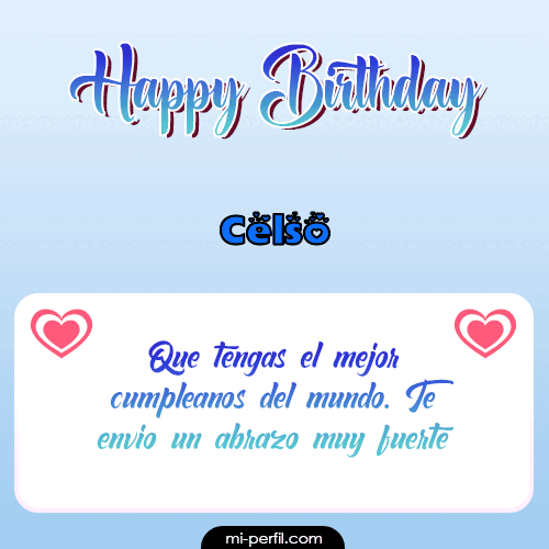 Happy Birthday II Celso