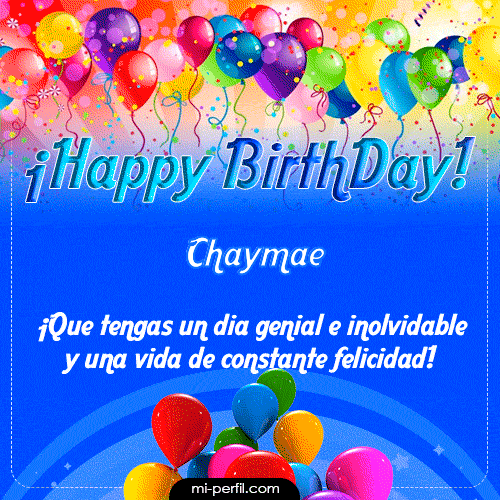 GIF Feliz Cumpleaños Happy BirthDay personalizado con su nombre