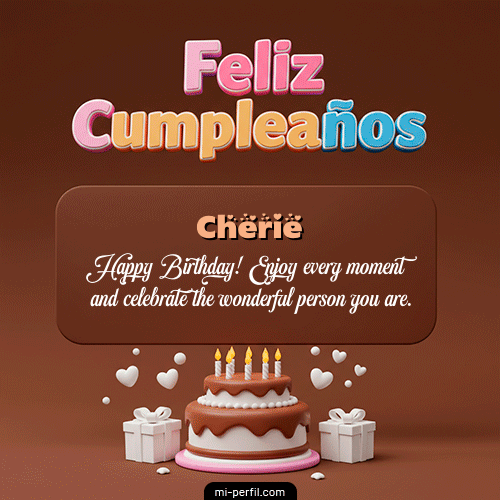 Feliz Cumpleaños IV Cherie