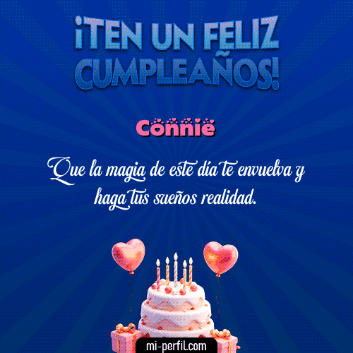 Te un Feliz Cumpleaños Connie