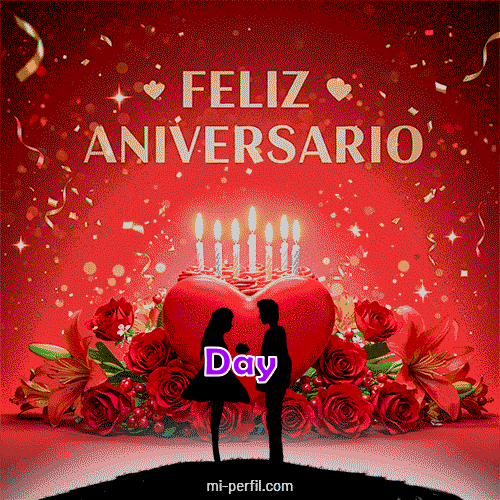 GIF Feliz Cumpleaños Feliz Aniversario 3 personalizado con su nombre