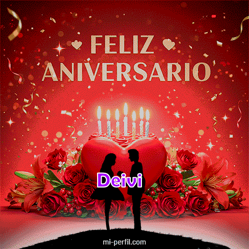 GIF Feliz Cumpleaños Feliz Aniversario 3 personalizado con su nombre