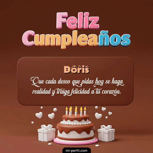 Feliz Cumpleaños IV Doris