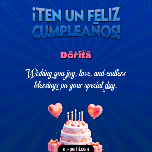 Te un Feliz Cumpleaños Dorita