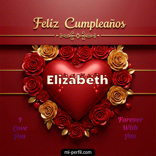 Feliz Aniversario Mi Amor 2 Elizabeth