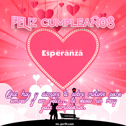 Feliz Cumpleaños IX Esperanza