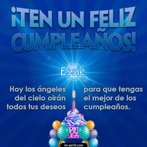 Ten un Feliz Cumpleaños Essie