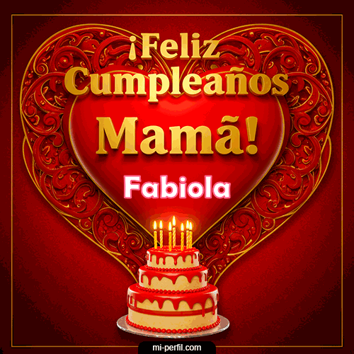 GIF Feliz Cumpleaños Feliz Cumpleaños Mamá personalizado con su nombre