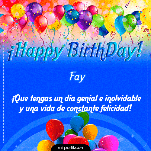 GIF Feliz Cumpleaños Happy BirthDay personalizado con su nombre