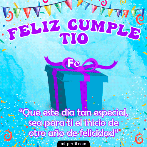 GIF Feliz Cumpleaños Feliz Cumple Tío personalizado con su nombre