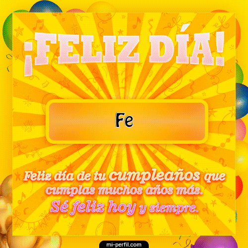 GIF Feliz Cumpleaños Feliz Día personalizado con su nombre