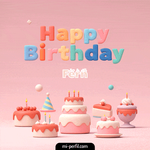 GIF Feliz Cumpleaños Happy Birthday II personalizado con su nombre
