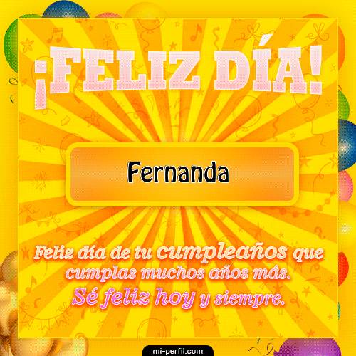GIF Feliz Cumpleaños Feliz Día personalizado con su nombre
