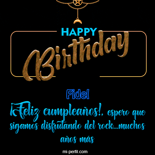 GIF Feliz Cumpleaños Happy  Birthday To You personalizado con su nombre