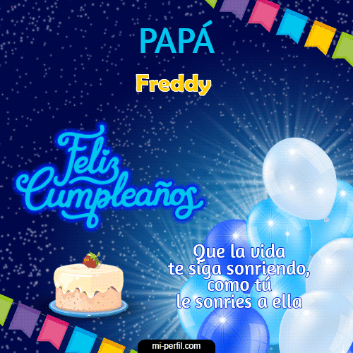 GIF Feliz Cumpleaños Feliz Cumpleaños Papá personalizado con su nombre