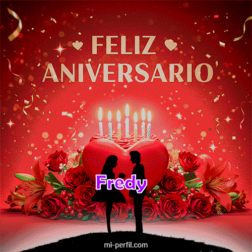 GIF Feliz Cumpleaños Feliz Aniversario 3 personalizado con su nombre