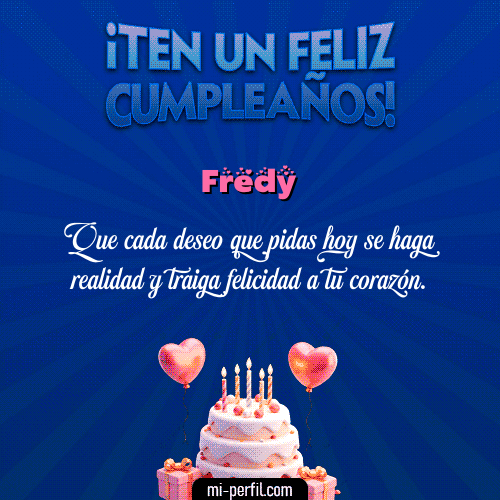GIF Feliz Cumpleaños Te un Feliz Cumpleaños personalizado con su nombre